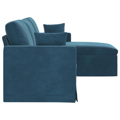 Диван Синьо 228 x 134 x 80 см Кадифе