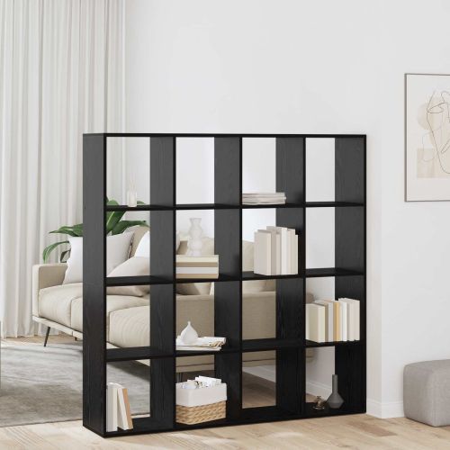 Шкаф за книги 16 нива 137,5 x 29 x 137,5 см Инженерна дървесина