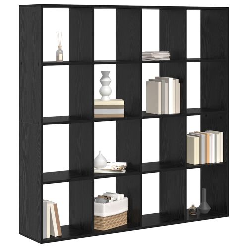 Шкаф за книги 16 нива 137,5 x 29 x 137,5 см Инженерна дървесина