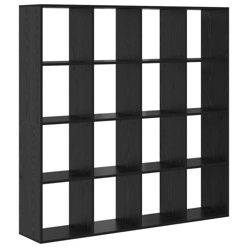 Шкаф за книги 16 нива 137,5 x 29 x 137,5 см Инженерна дървесина