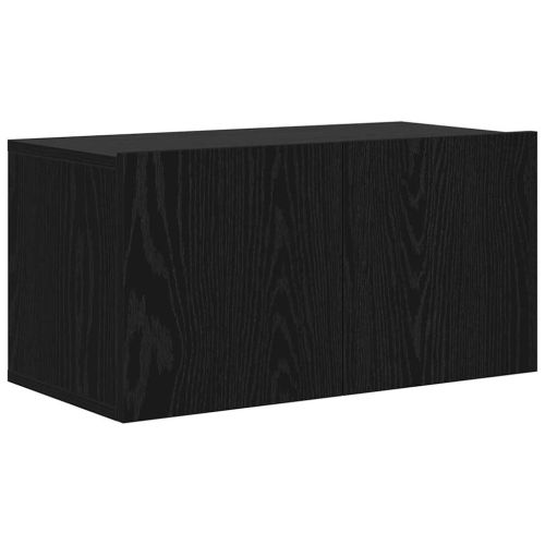 Комплект ТВ шкаф 60 x 30 x 30 cm Черно Инженерна дървесина