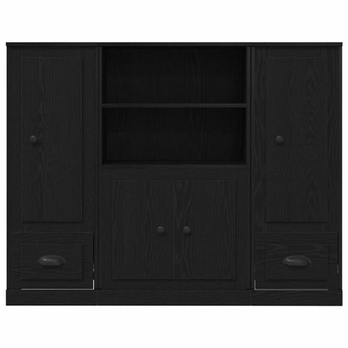 Висок шкаф Черния дъб 132 x 35.5 x 103.5 см Инженерна дървесина