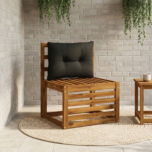 Възглавница за гръб PUTTEN 100% полиестер Черно 60 x 40 x 10 cm
