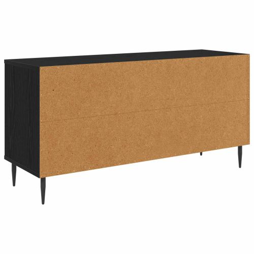ТВ шкаф GENNEP 102 x 33 x 51 см Черен дъб Инженерна дървесина