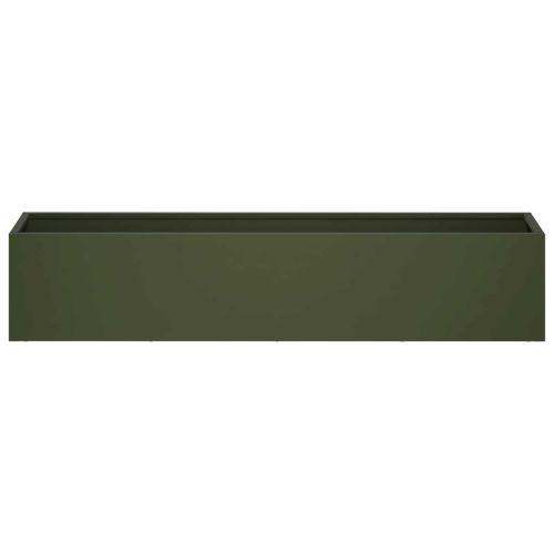 Градинска саксия Маслиненозелено 100 x 20 x 20 см