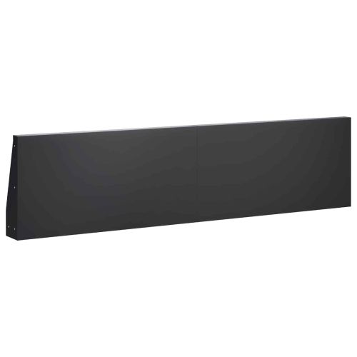 Задържащи стени 4 бр. 80 x 12 x 40 см Стомана Черно