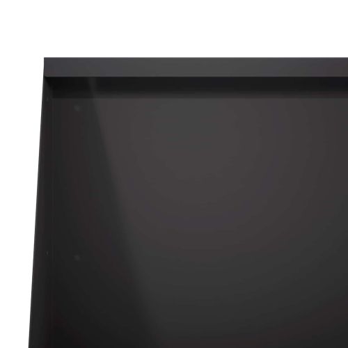 Задържащи стени 4 бр. 80 x 12 x 40 см Стомана Черно