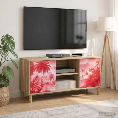 ТВ шкаф AACHEN 102 x 33 x 50 см Сонома Инженерна дървесина