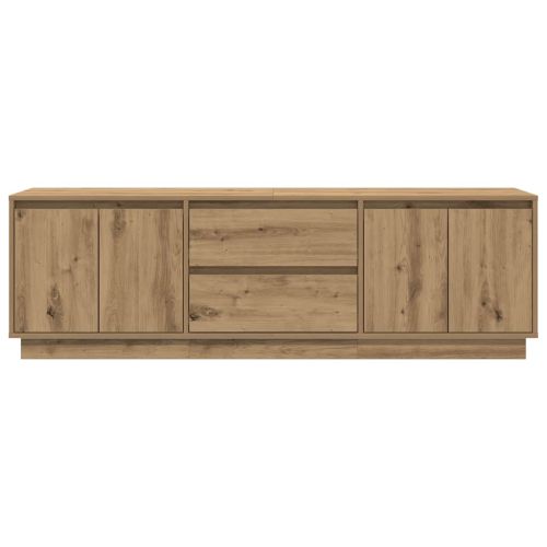 ТВ шкаф с LED светлини Artisan дъб 160,5x41x50 см