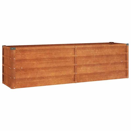 Градинска повдигната леха ръждив 160x40x45 см кортенова стомана
