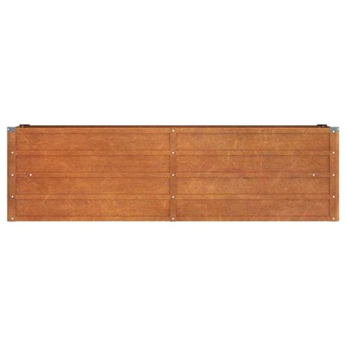Градинска повдигната леха ръждив 160x40x45 см кортенова стомана