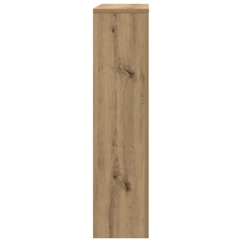 Капак за радиатор, дъб артизан, 78x20x82 см, инженерно дърво