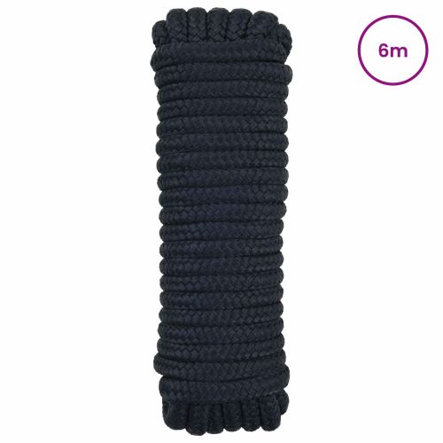Въже за лодка 14 mm 6 m Кралско синьо Полиестер