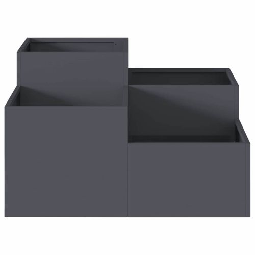 Градинска саксия Антрацит 80 x 80 x 48 см Стомана