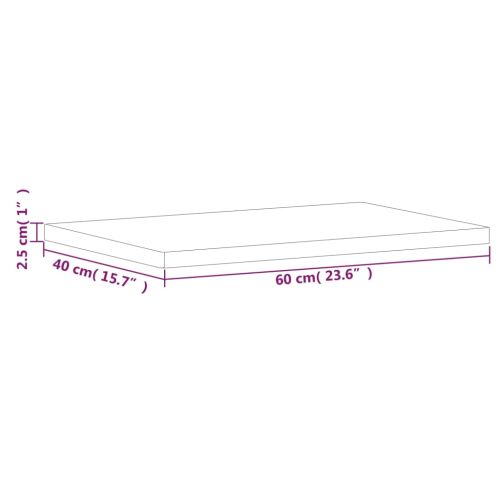Плот за баня 60x40x2,5 см масивно дърво бук
