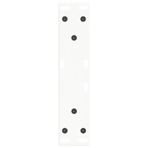 Крака за масичка за кафе, V-образни, 2 бр., бели, 28 x (42-43,3) см, стомана