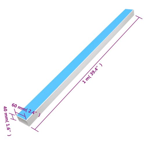 Кабелен канал самозалепващ 60x40 мм 10 м PVC