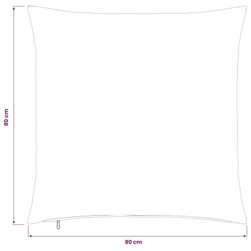 Калъфка за възглавница 2 pcs HEERLEN Кафяво 80 x 80 cm кордурой