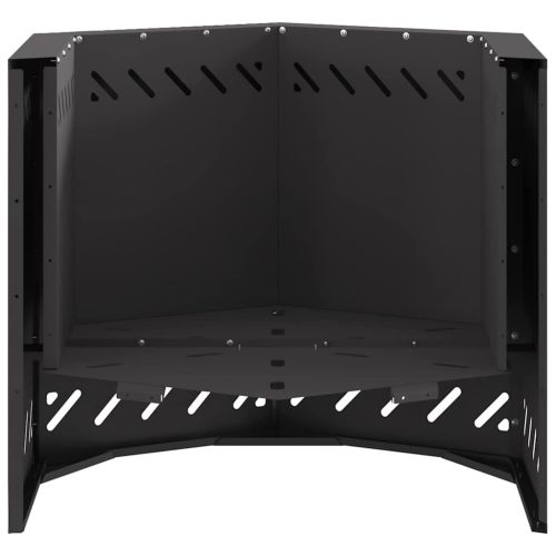 Бездимна огнище Черно 58 x 58 x 51 см Кортенова стомана