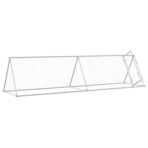 Клетка за пилета сребриста 400x105x91 см поцинкована стомана