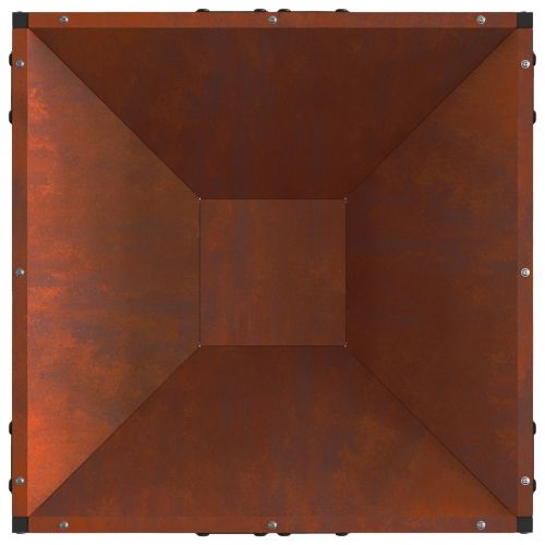 Огнен съд Ръждясало 50 x 50 x 35 cm Патинираща стомана