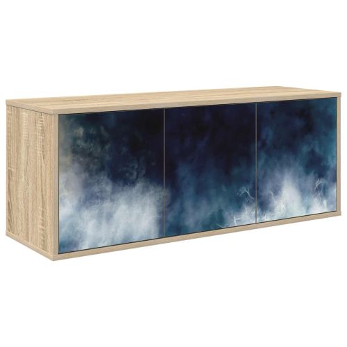 Стенен телевизионен шкаф RAALTE 102 x 33 x 40 см Дъб сонома