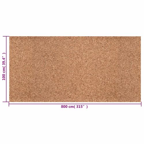 Коркова ролка Кафяво 100 x 800 x 0,8 см Корк