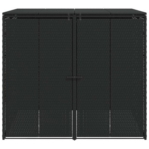 Кутия за боклук 2 бр. Черно 130 x 80 x 115 см Полиетилен