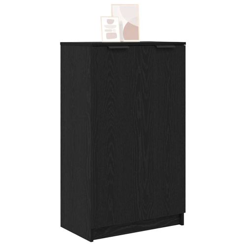 Шкаф за обувки Черния дъб 59 x 35 x 100 см Инженерна дървесина