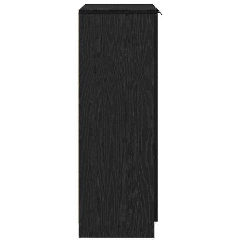 Шкаф за обувки Черния дъб 59 x 35 x 100 см Инженерна дървесина