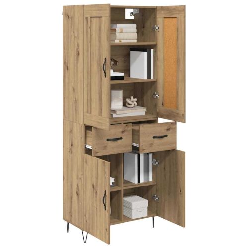 Висок шкаф Дъб 69,5 x 34 x 180 см Инженерна дървесина