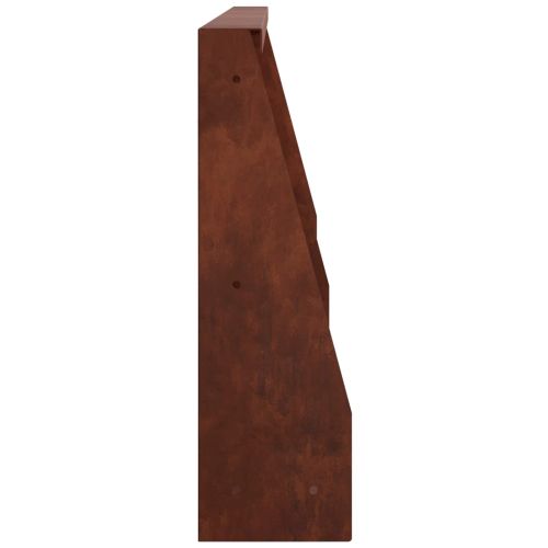 Задържащи стени 2 бр. 80 x 12 x 50 см Кортенова стомана