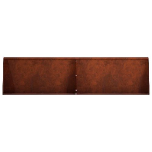 Задържащи стени 2 бр. 80 x 12 x 50 см Кортенова стомана
