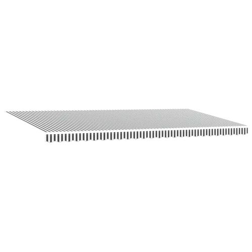 Ръчно прибираща се тента с LED, антрацит и бял, 600x300 см