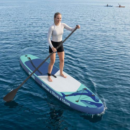 Надуваема сърф дъска HYDROS 305 x 76 x 15 cm Тюркоаз
