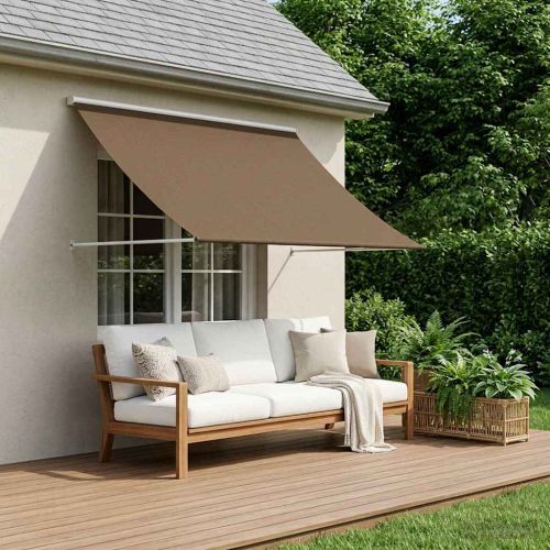 Сенник Таупе 300 x 150 cm 180 г / м² полиестер с PU покритие