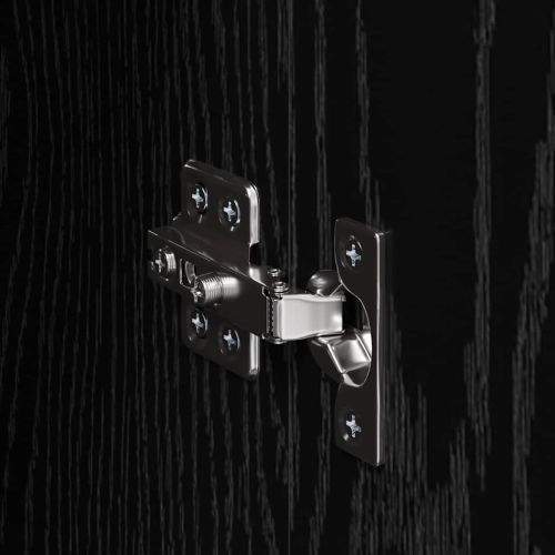Стенно монтиран шкаф 2 бр. Черния дъб 69,5 x 34 x 90 см