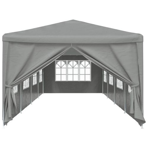 Парти шатър 1200 x 300 x 255 см Светлосиво Полиетилен и стомана
