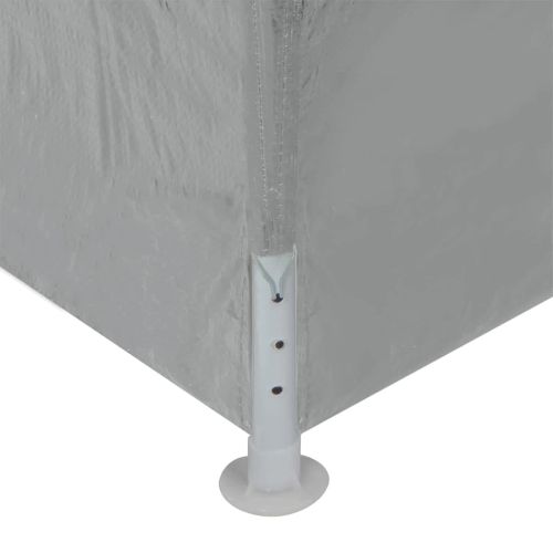 Парти шатър 1200 x 300 x 255 см Светлосиво Полиетилен и стомана
