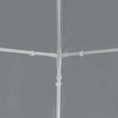 Парти шатър 1200 x 300 x 255 см Светлосиво Полиетилен и стомана