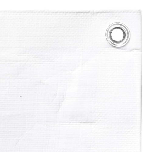 Брезент, 260 г/м², 6x8 м, бял, HDPE