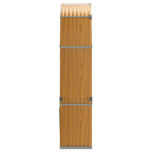 Поставка за дърва, дървесен вид, 120x45x210 см, стомана