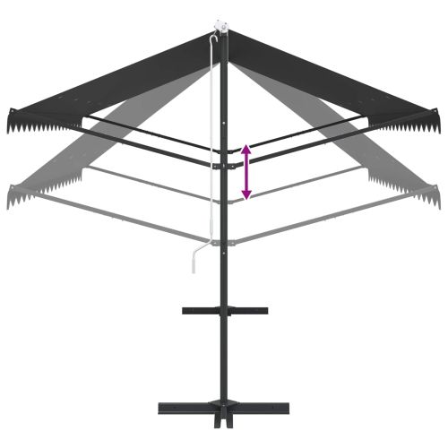 Свободностояща тента, 400x300 см, антрацит