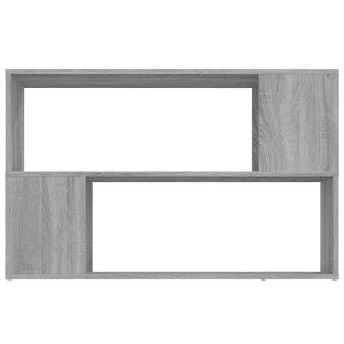 Библиотека, сив сонома, 100x24x63 см, инженерно дърво