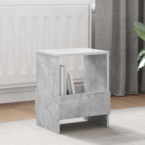Етажерка за списания Циментено сиво 35 x 30 x 45 см