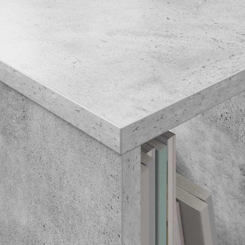 Етажерка за списания Циментено сиво 35 x 30 x 45 см