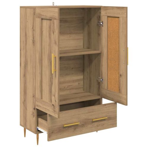 Висок шкаф Дъб 69,5 x 31 x 115 см Инженерна дървесина