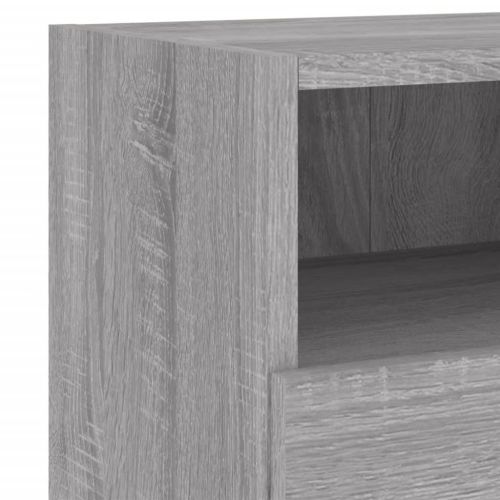 Стенни ТВ шкафове 2 бр сив сонома 60x30x30 см инженерно дърво