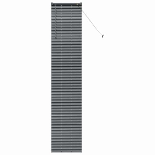 Венецианска щора Тъмносиво 220 x 50 см 25 мм Алуминий
