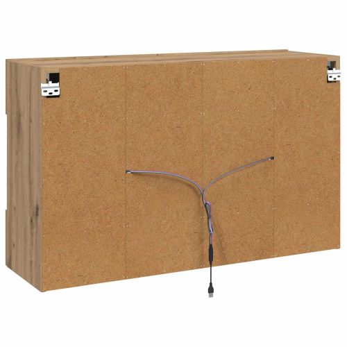 TV стенен шкаф 98,5 x 30 x 60,5 см Дъб Инженерна дървесина